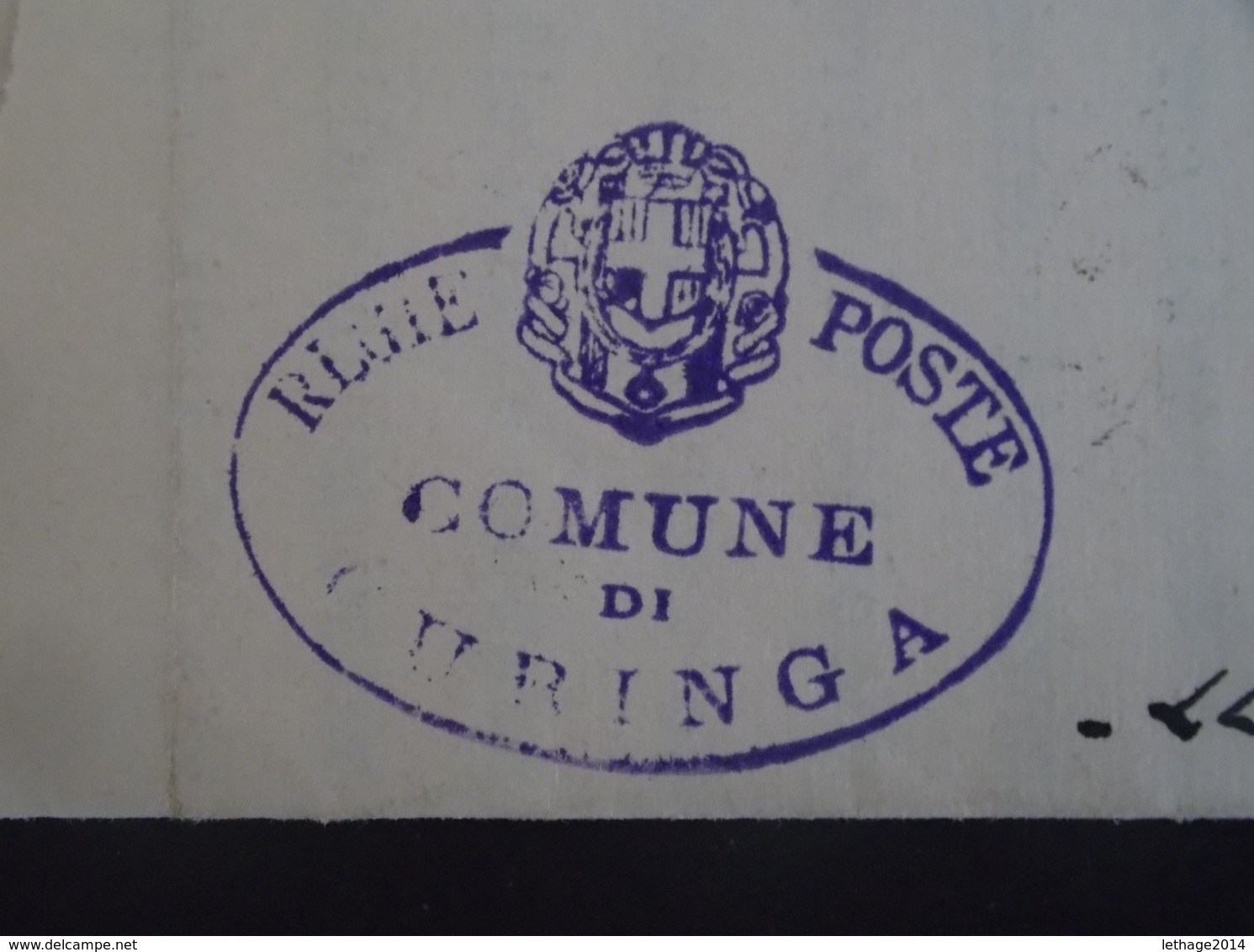 REGNO ITALIA BIGLIETTI CON OVALE DI FRANCHIGIA COMUNALE CURINGA REGIE POSTE 1931 - Franchigia