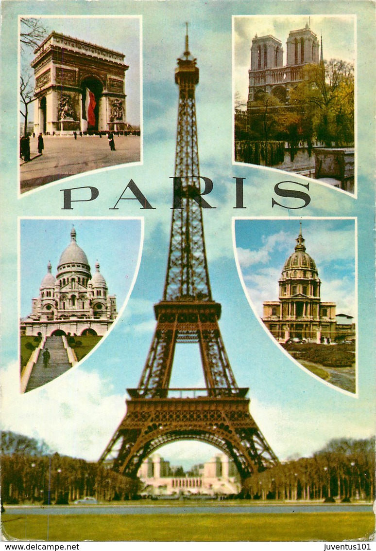 Lot De 10 CPSM PARIS-Toutes Scannées-4      L2778 - 5 - 99 Cartoline