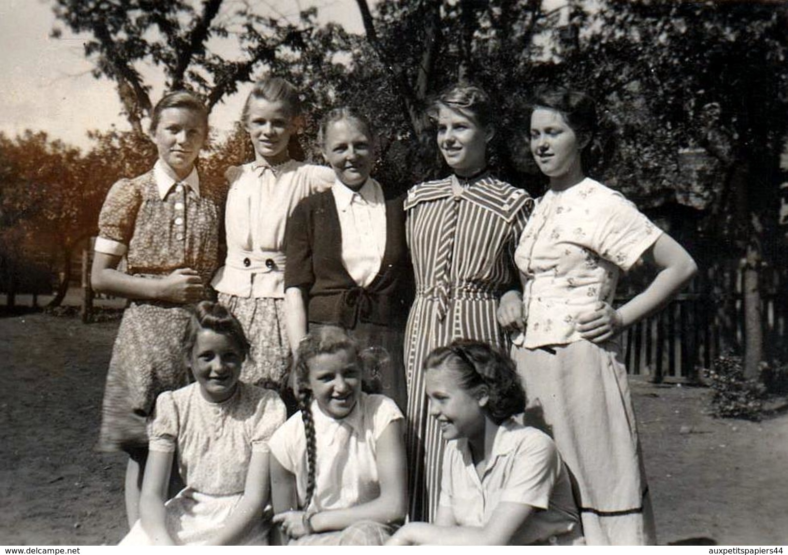 4 Photos Originales Jeunes Adolescentes Allemandes Vers 1930/40 - Bund Deutscher Mädel Ou Jungmädelbund III Reich - Personnes Anonymes