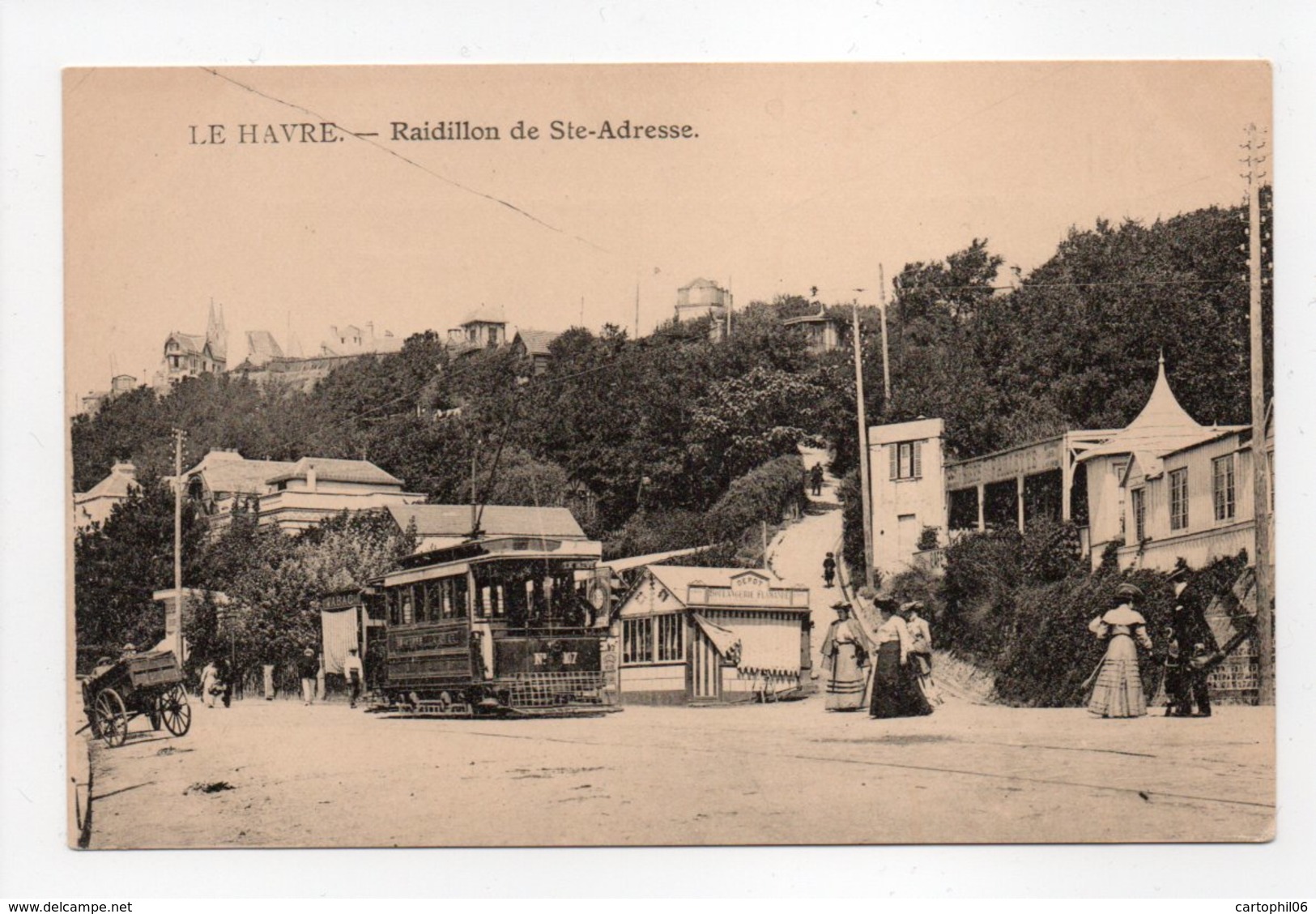 - CPA LE HAVRE (76) - Raidillon De Ste-Adresse (belle Animation Avec Tramway) - - Non Classés