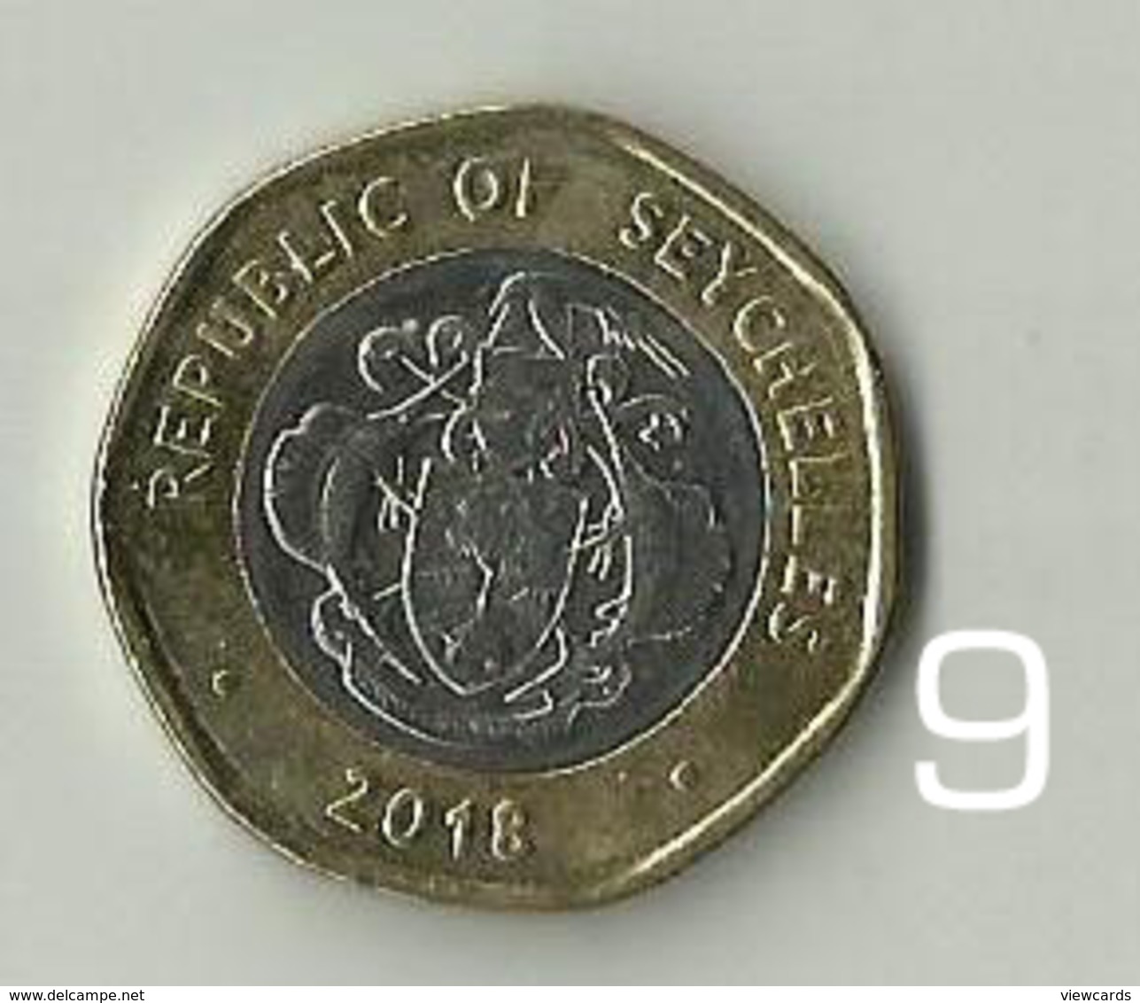 Seychelles Ten Rupees Coin Circulated In Circulation Year 2018 #09 - Seychelles