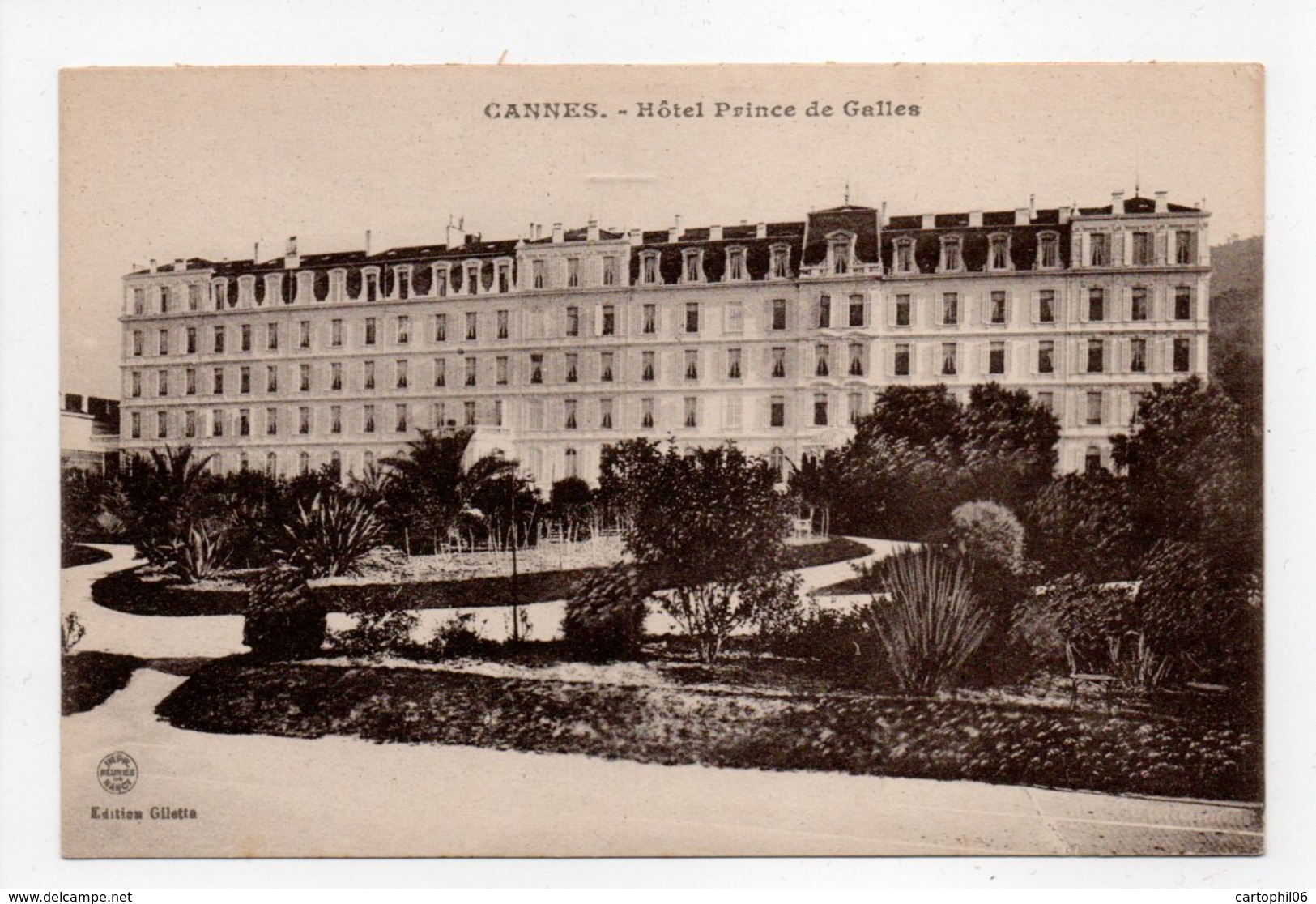 - CPA CANNES (06) - Hôtel Prince De Galles - Edition Giletta - - Cannes