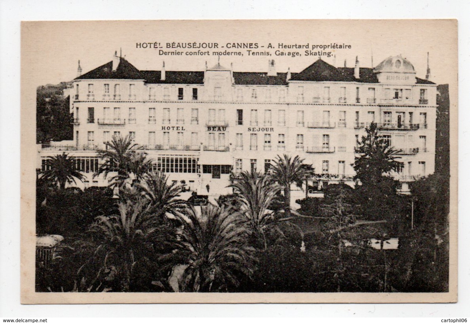 - CPA CANNES (06) - HOTEL BEAUSÉJOUR - A. Heurtard - - Cannes