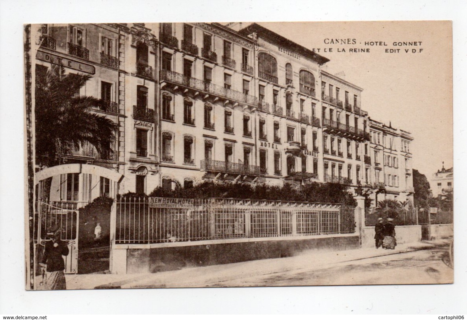 - CPA CANNES (06) - HOTEL GONNET ET DE LA REINE - Edition V. D. F. - - Cannes