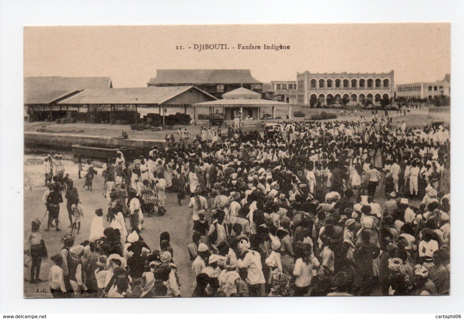 - CPA DJIBOUTI - Fanfare Indigène 1913 (grande Animation) - Photo J.-G. Mody N° 11 - - Djibouti