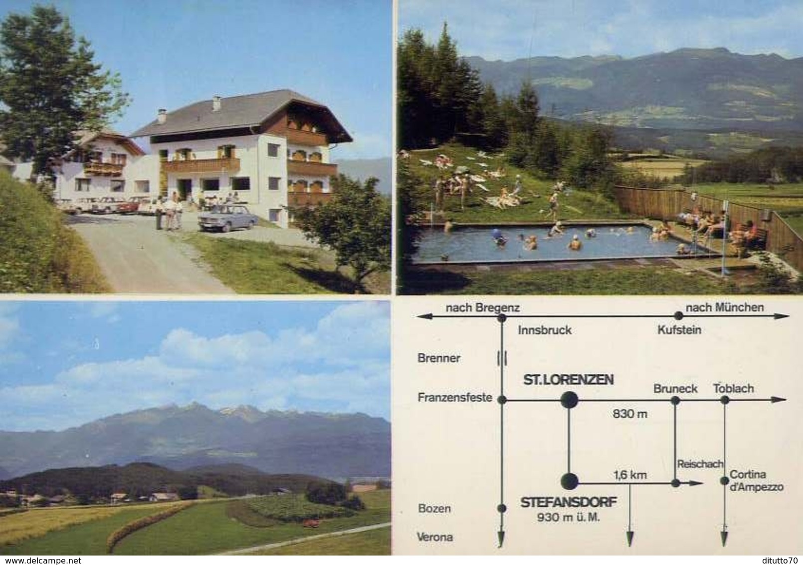 St. Leonhardo - Pension Pichler Hof - Formato Grande Viaggiata – E 10 - Hotels & Restaurants