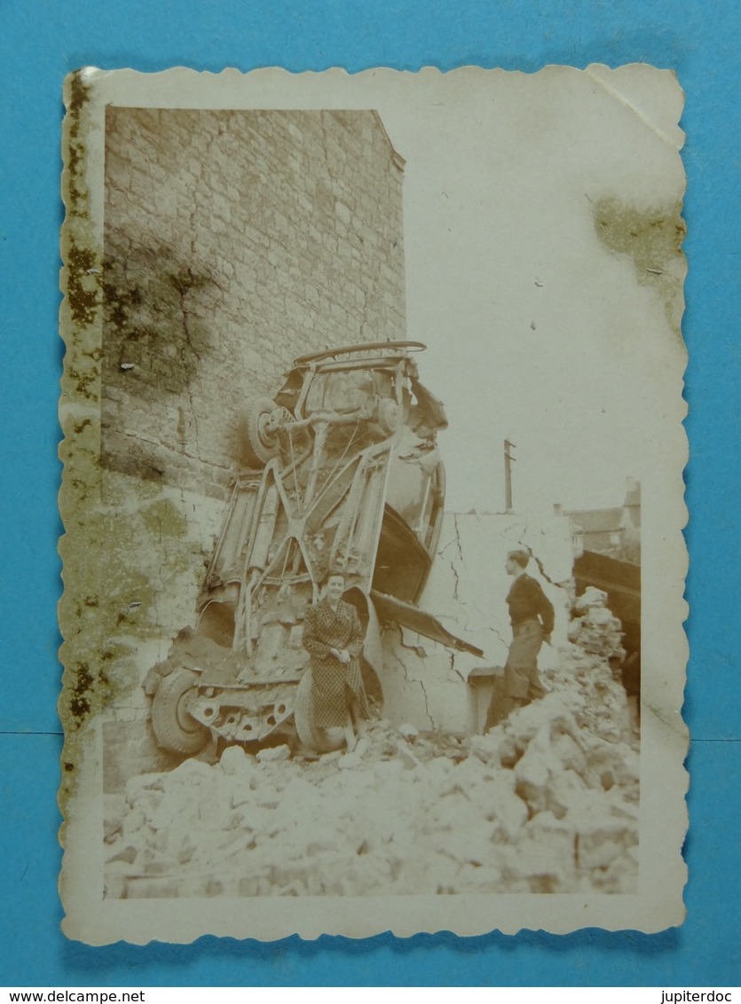 3 Photos D'amateur De Laneffe Le 11 Mai 1940 Après Le Bombardement Allemand - Guerre, Militaire