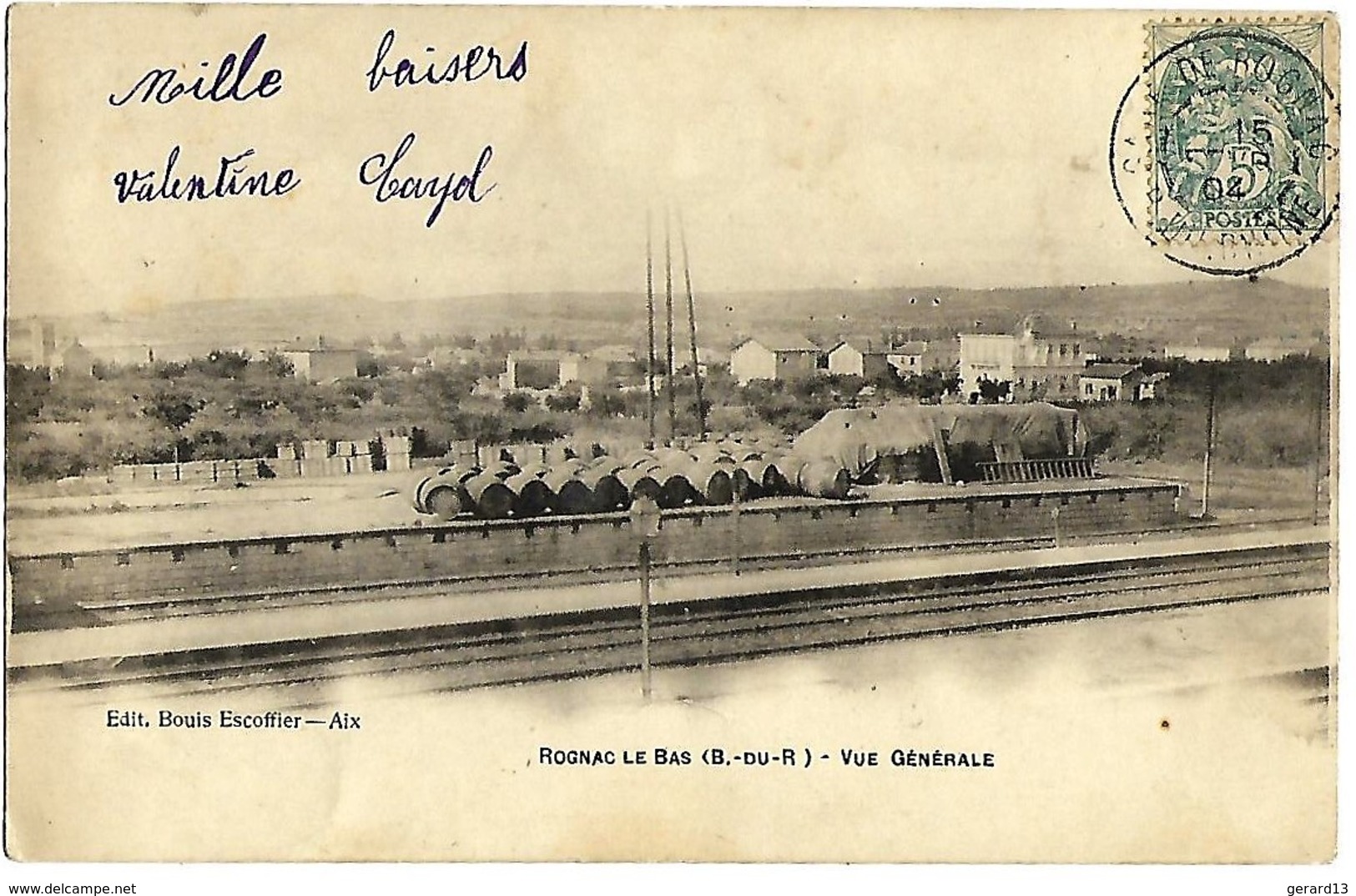 A2 BDR 13 ROGNAC Le Bas Le Quai De La Gare Précurseur 1904 TBE - Autres & Non Classés