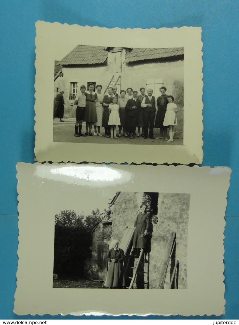 11 Photos D'amateur De Savigny Poil Fol (Vienne)en Juin 1940 Où Une Famille Belge Semble S'être Réfugiée - Guerre, Militaire