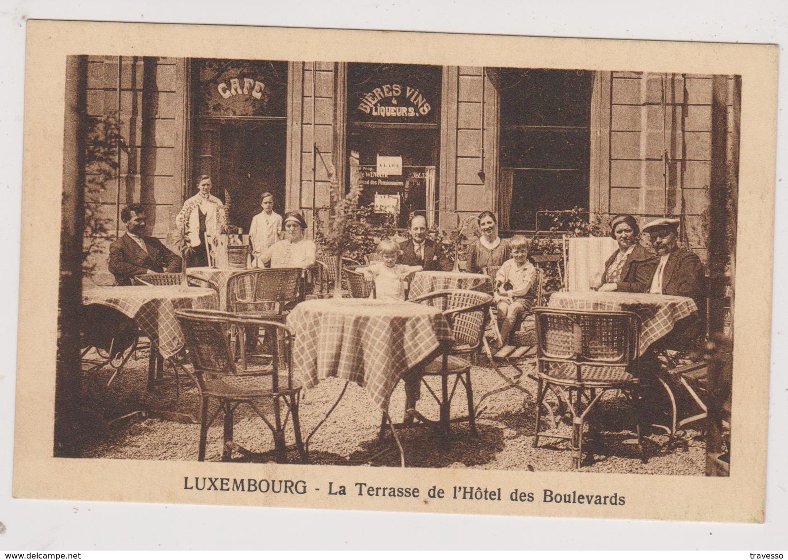 Luxembourg , La Terrasse De L' Hôtel Des Boulevards - Lussemburgo - Città