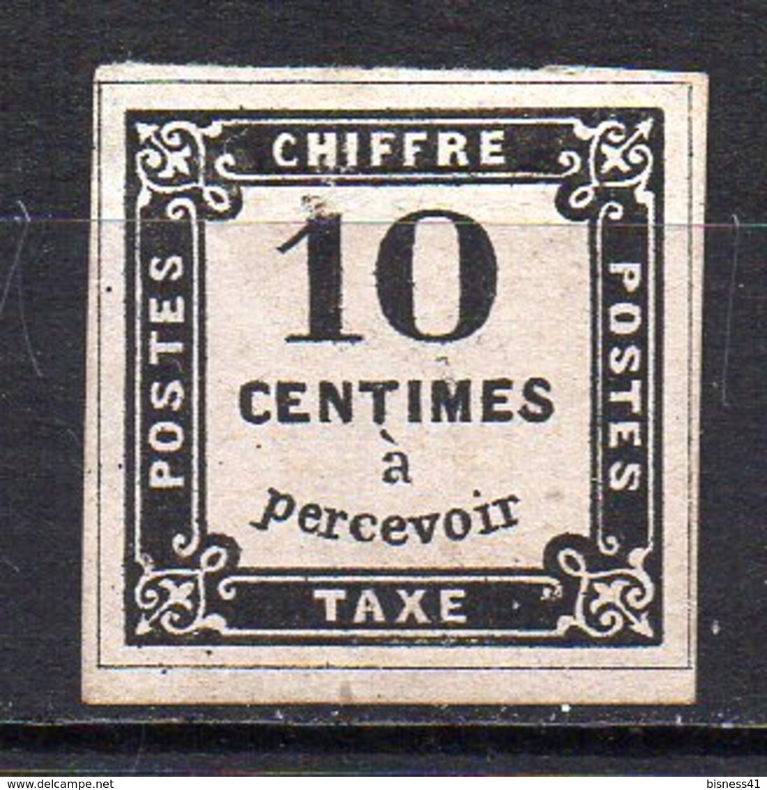 Col11   France Taxe  N° 1 Avec Liseret (Faux)  Cote 7500,00 Euros - 1859-1959 Neufs