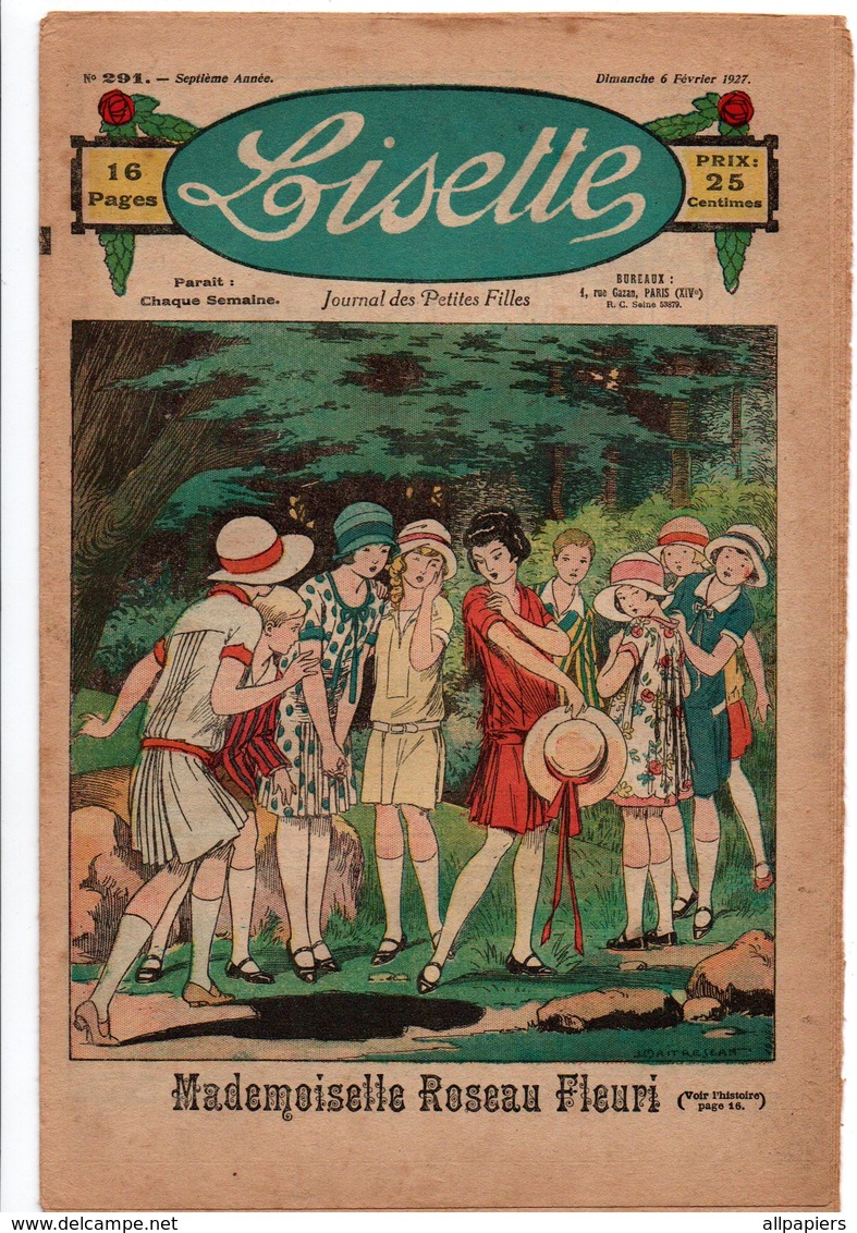 Lisette N°291 Une Bonne Farce - Partition Chanson Biquette - Trois Gentilles Robes Un Seul Patron De 1927 - Lisette