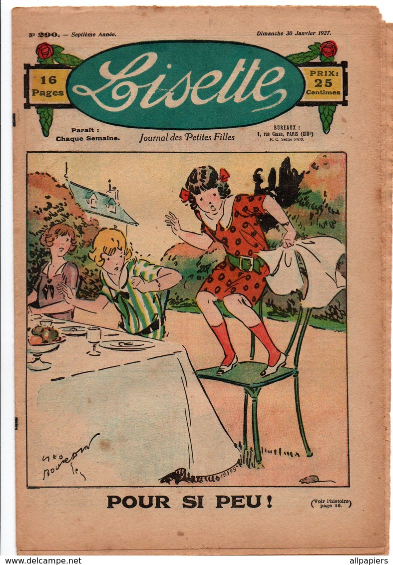 Lisette N°290 Vêtement D'enfant Au Crochet - Patron Un Passe-couloir Pour Notre Baby - Le Protégé De Thérèse De 1927 - Lisette