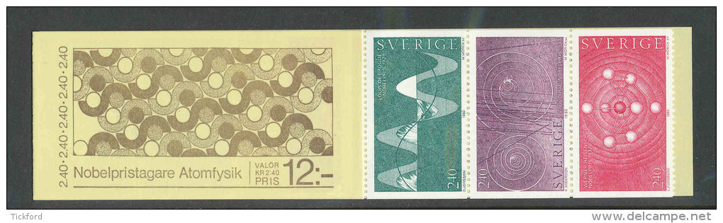 SUEDE 1982 - CARNET  YT C1196 - Facit H341 - Neuf ** MNH - Lauréats Du Prix Nobel De Physique - 1981-..