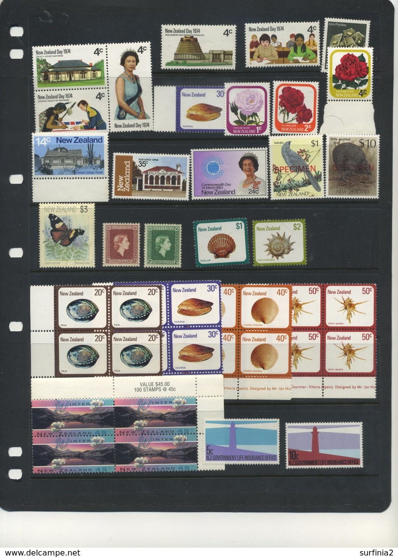 STAMPS - SMALL COLLECTION OF 78 UMM NEW ZEALAND - Collections, Lots & Séries