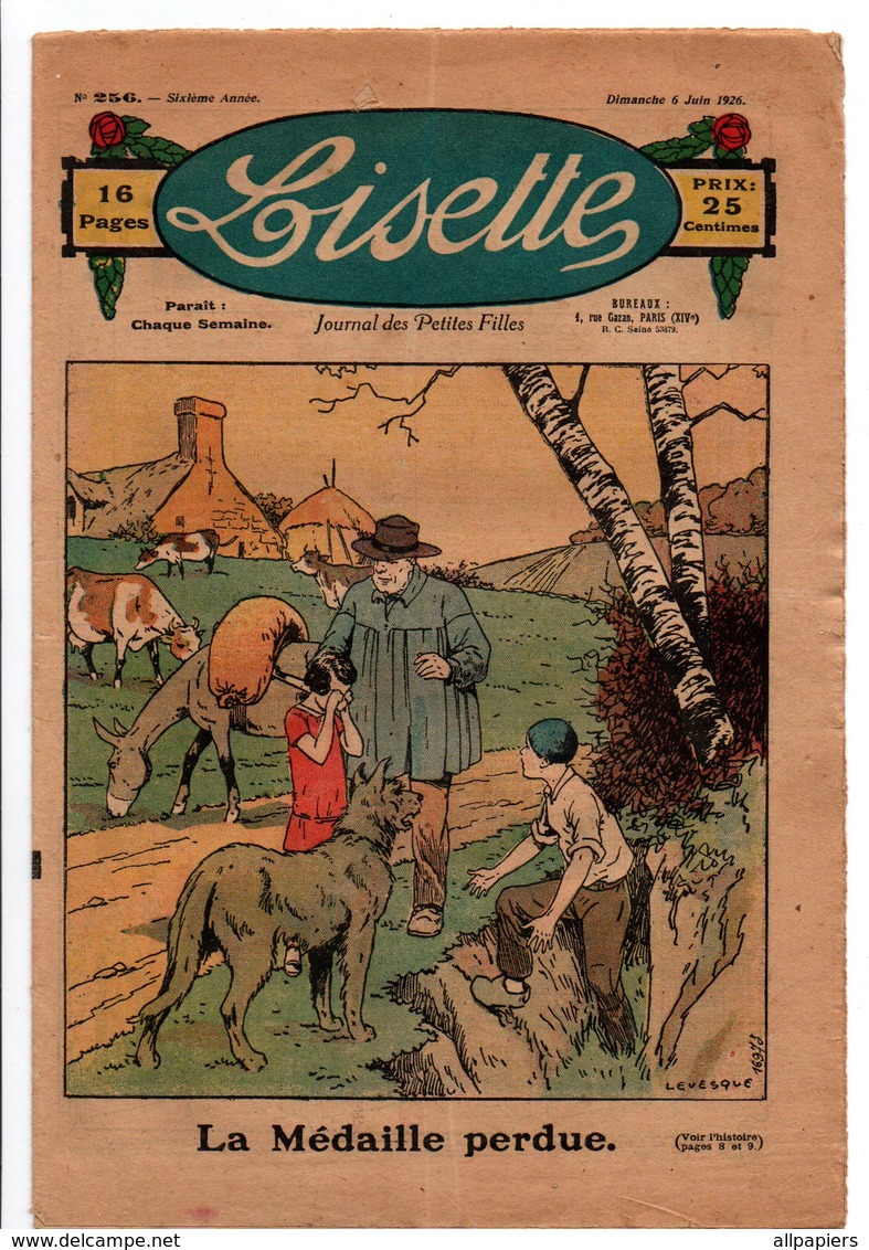 Lisette N°256 Le Costume De Bébé - Leçon De Couture Les Garnitures - Château à Vendre Théâtre De Lisette De 1926 - Lisette