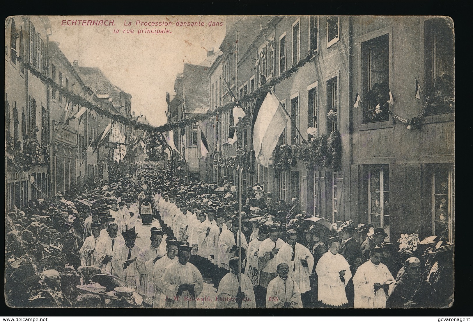 ECHTERNACH  LA PROSSION DANSANTE DANS LA RUE PRINCIPALE  -- !!!!! AVEC PLIE - Echternach