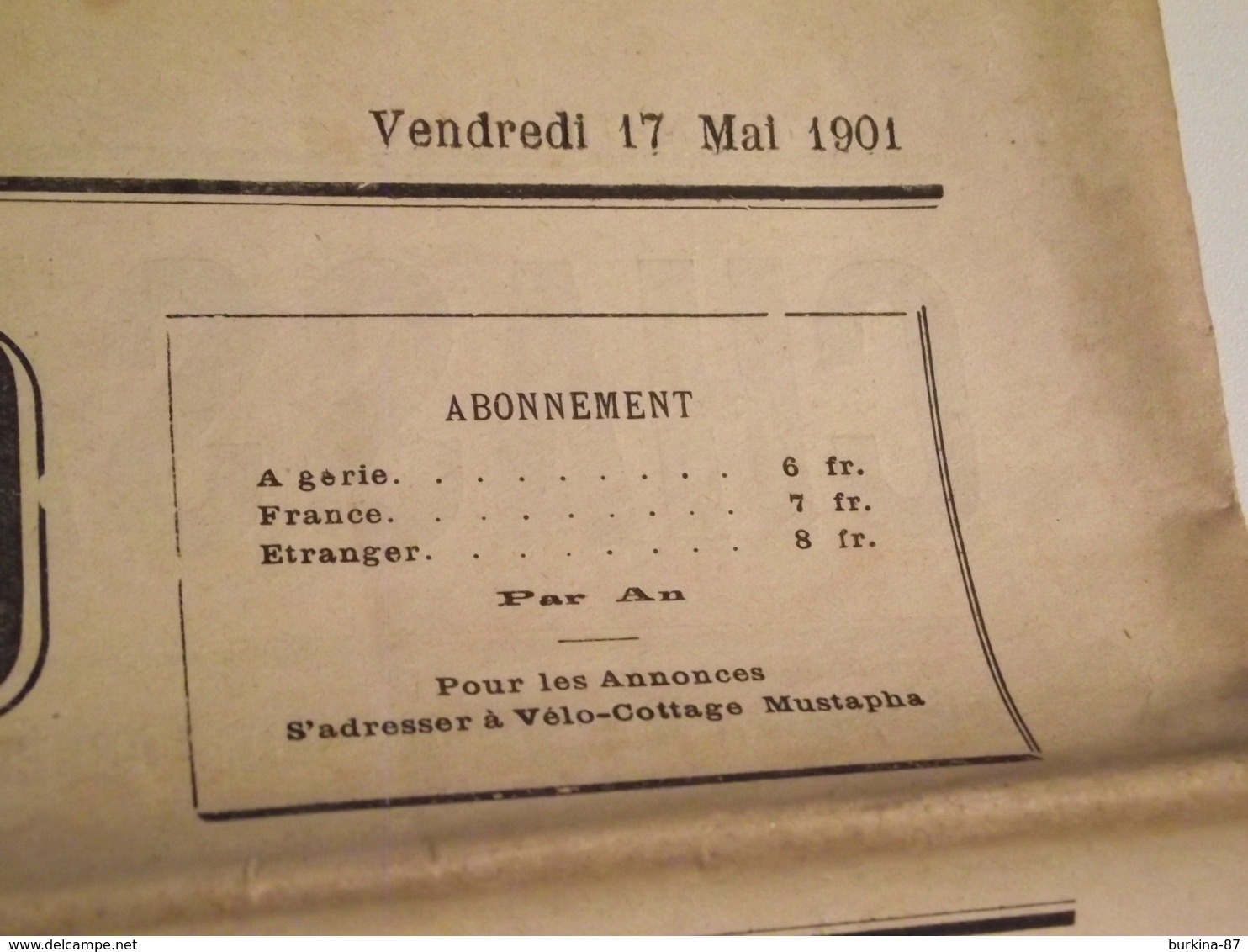 Le  TURCO, Journal , Satirique Et Politique, 17 Mai 1901, N° 21 - Autres & Non Classés