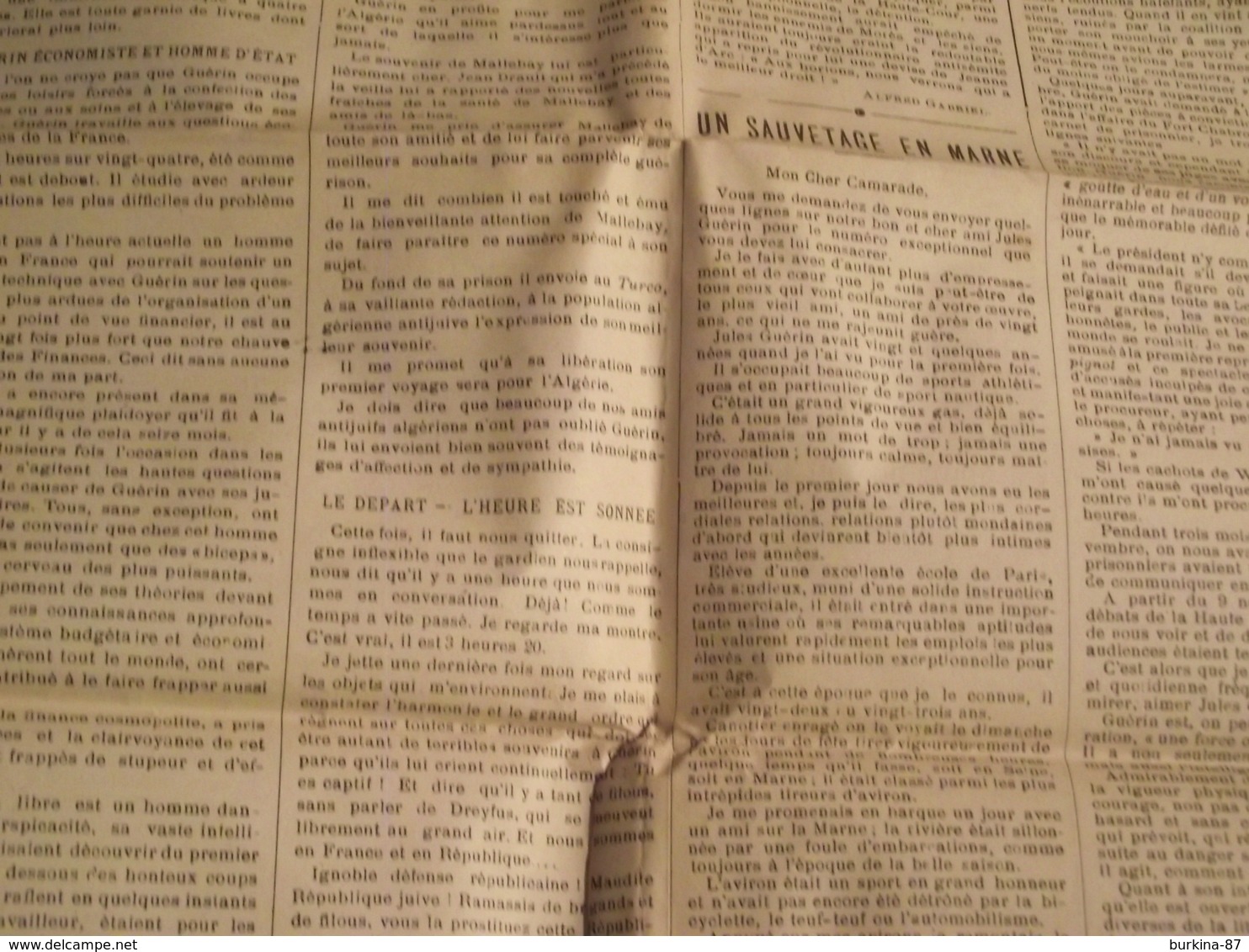 Le  TURCO, Journal , Satirique Et Politique, 17 Mai 1901, N° 21 - Autres & Non Classés