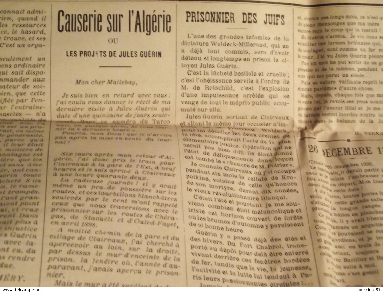 Le  TURCO, Journal , Satirique et Politique, 17 mai 1901, N° 21