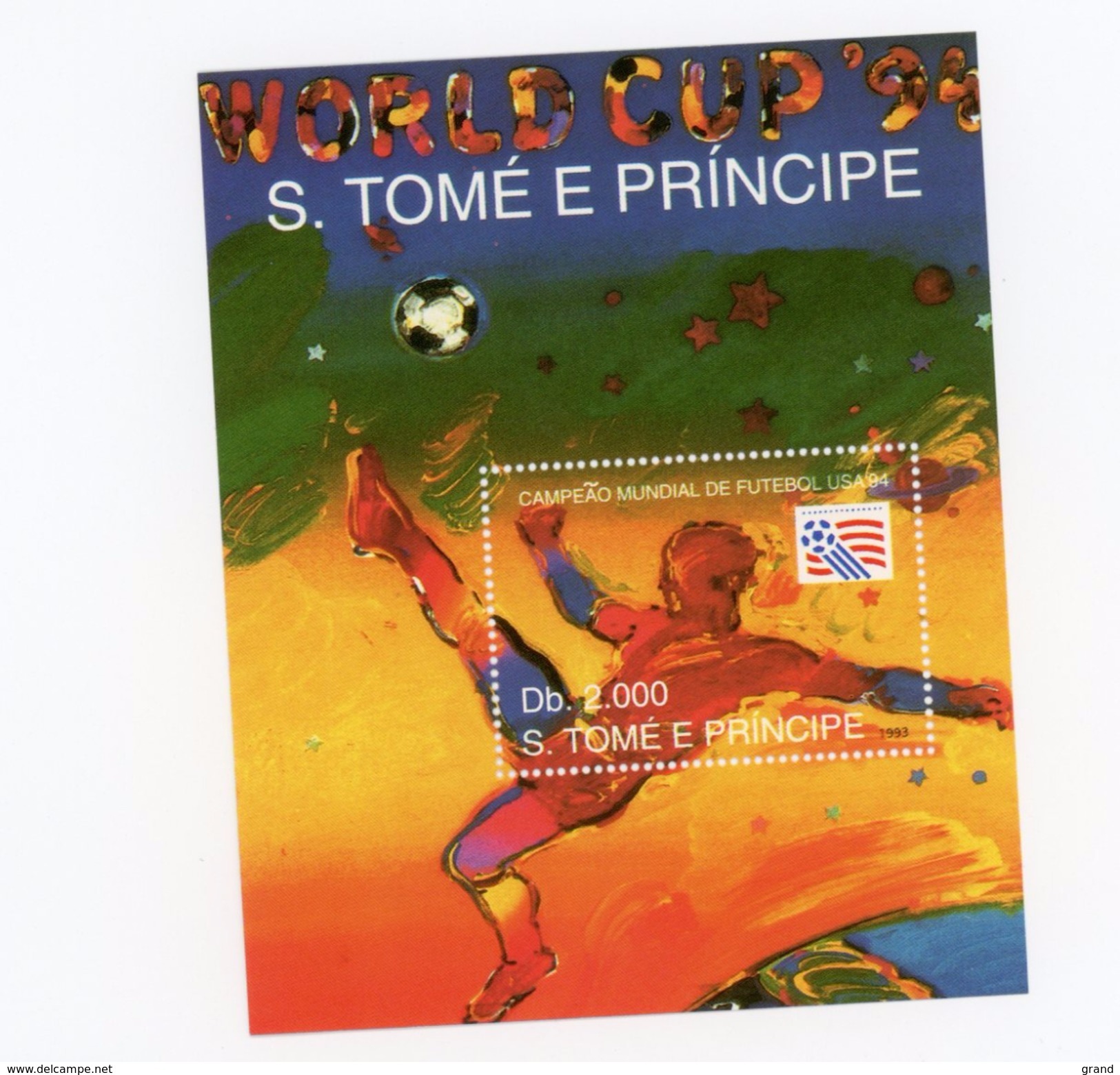 Sao Tome-1994-USA-coupe Du Monde De Football-MI B304-Valeur 11 Euro***MNH - 1994 – États-Unis