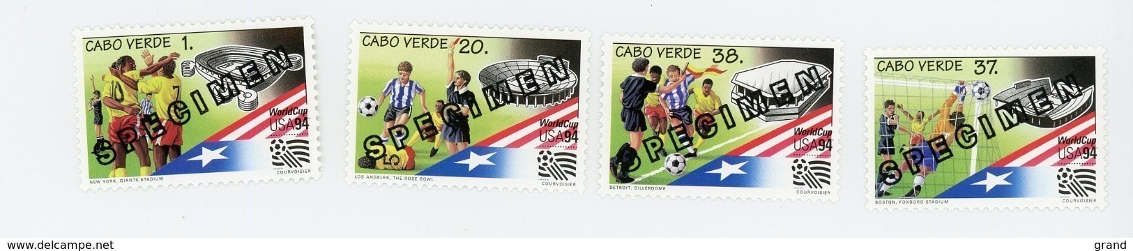 Cap Vert-Cabo Verde-1994- SPECIMEN-Coupe Du Monde De Football-USA-648/51***MNH - 1994 – États-Unis