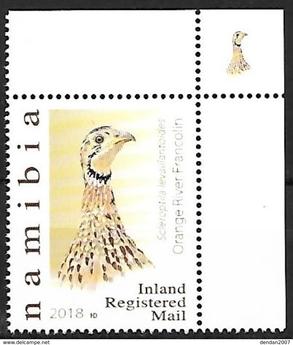 Namibia 2018 - MNH - Francolins -  Orange River Francolin    (Scleroptila Gutturalis) - Gallinaceans & Pheasants