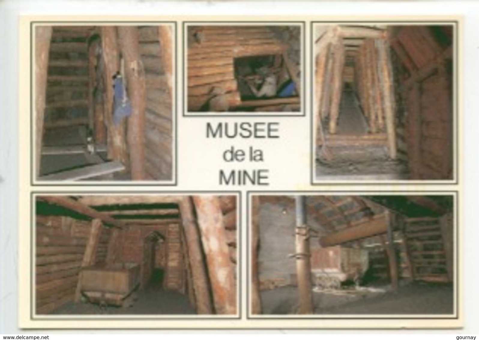 Brassac Les Mines : Musée De La Mine Galerie, Benne, Soutènement Métallique, Chantier à 28° Mineur Coin Repos (n°17808) - Mines