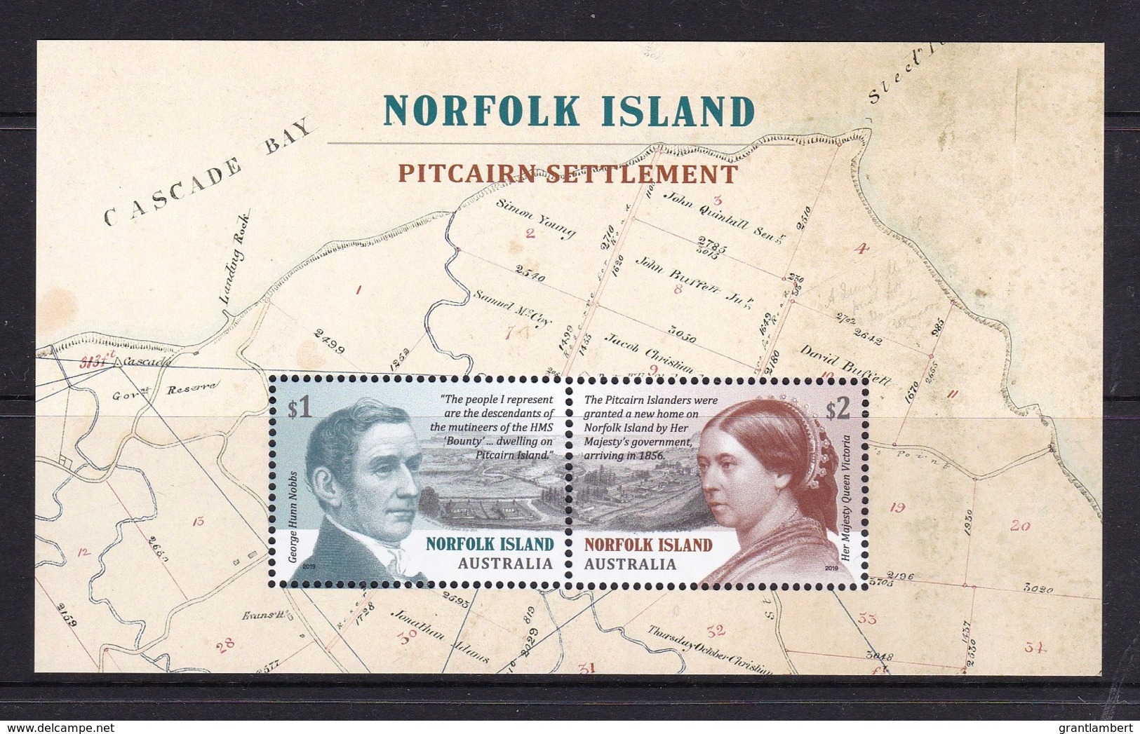 Norfolk Island 2019 Pitcairn Settlement Minisheet MNH - Norfolk Island