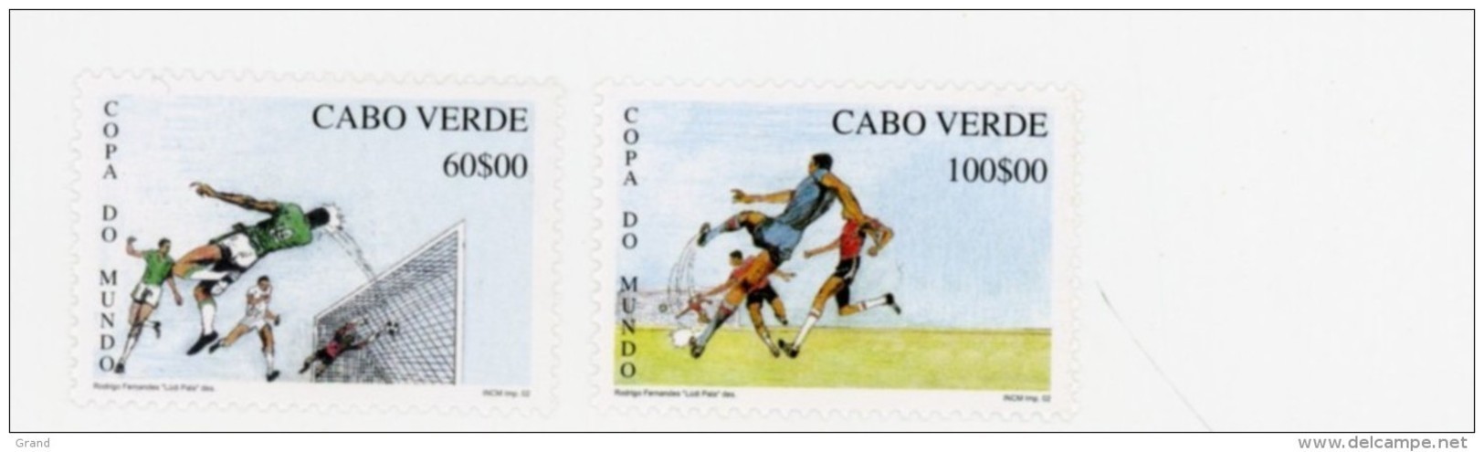 Cap Vert-Cabo Verde-2002-Coupe Du Monde De Football-779/80***MNH - 2002 – Corée Du Sud / Japon