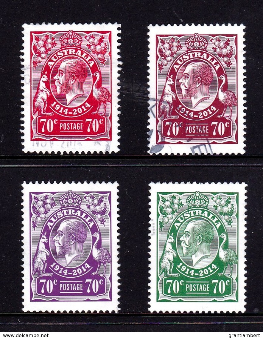 Australia 2014 King George V Centenary Set Of 4 Used - Used Stamps