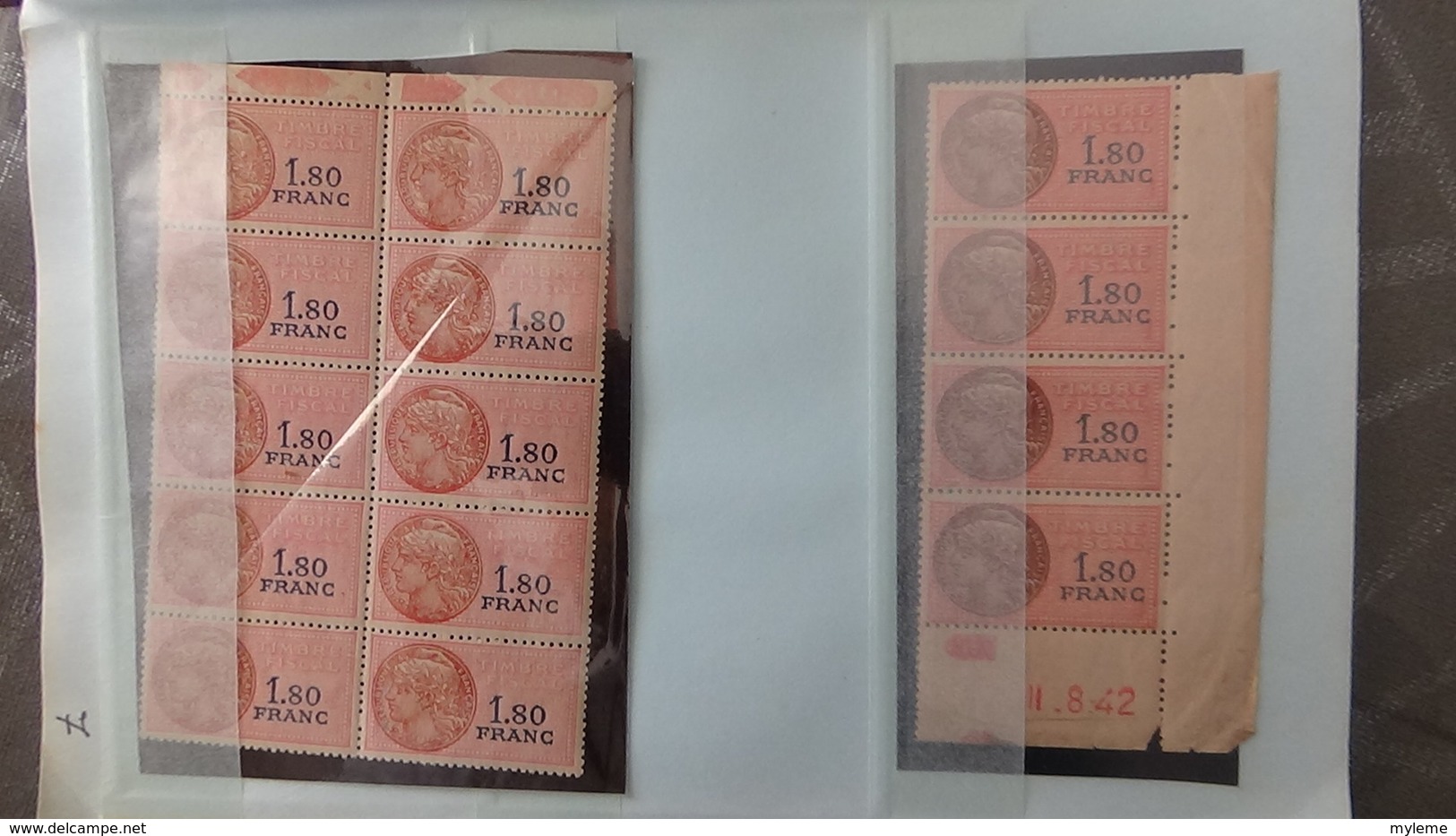 Carnet à choix de 230 timbres fiscaux avec coins datés (et date au verso) tous est **. Côte très sympa !!!