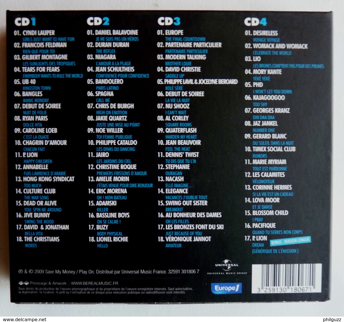 COFFRET 4 CD TOP 50 2009 COMPILATION OFFICIELLE DE L'EMISSION - Classique