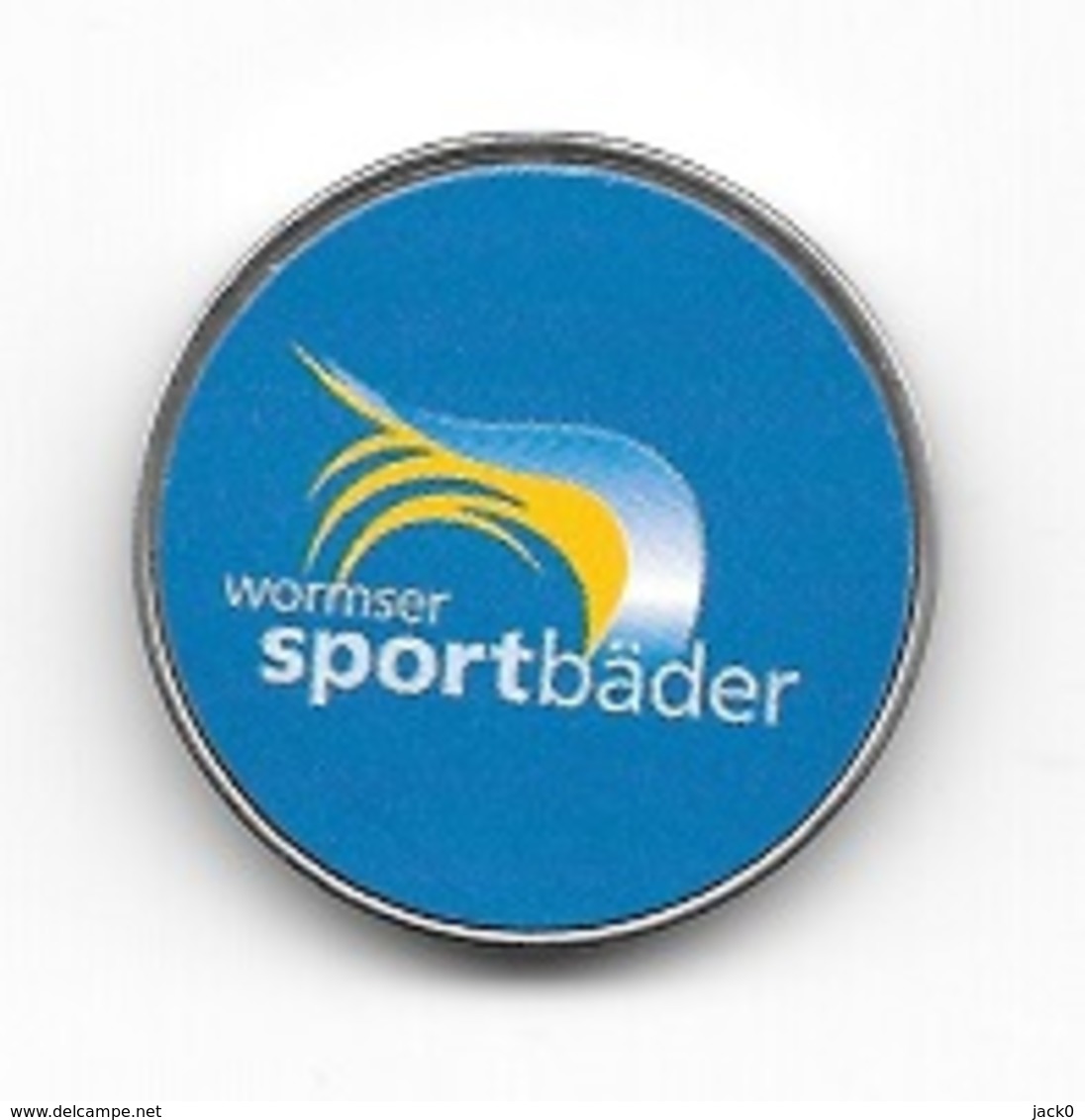 Jeton De Caddie  étranger  Allemand  Salle  De  Sports ?  Wormser  Sportbader   Verso  Idem - Trolley Token/Shopping Trolley Chip