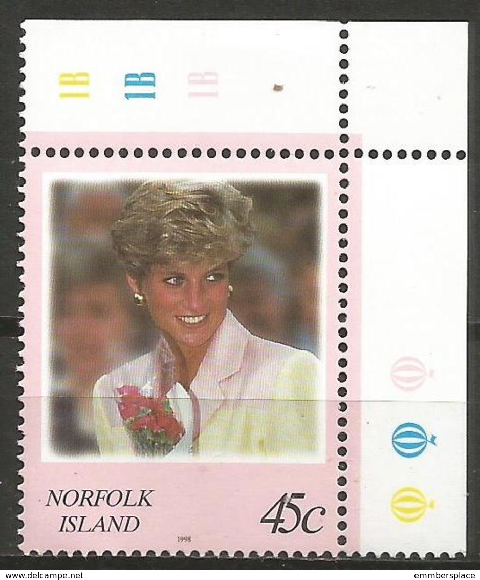 Norfolk Island - 1998 Princess Diana 45c MNH ** - Norfolk Island