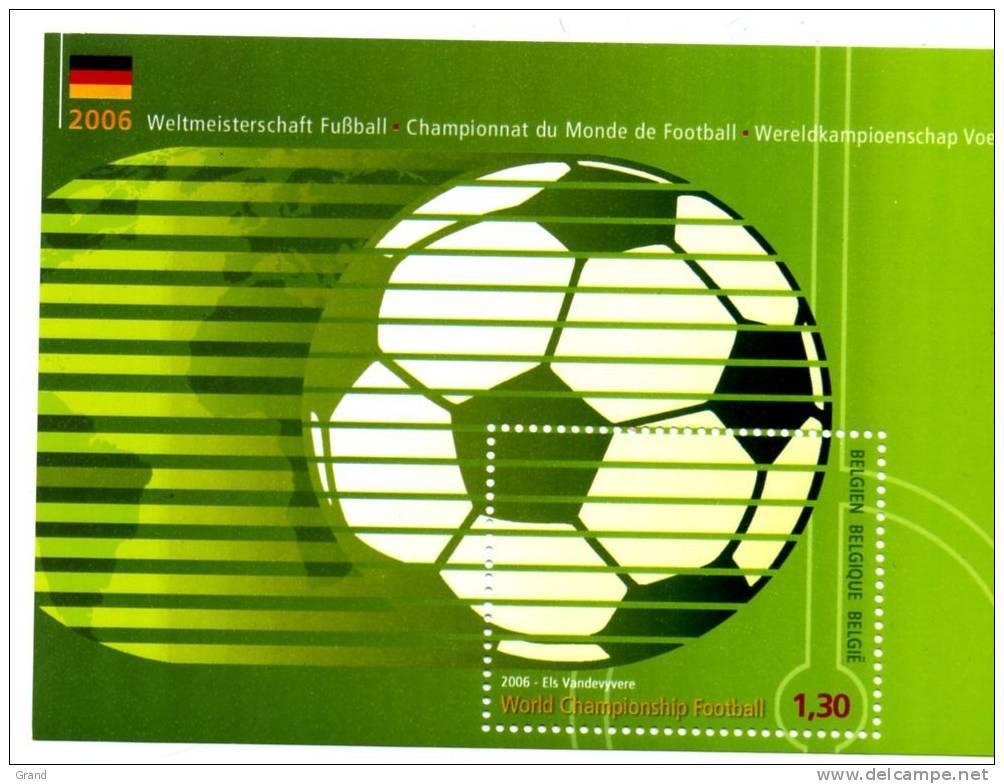 Coupe Du Monde 2006 En Allemagne-Belgique-bloc** *MNH - 2006 – Allemagne