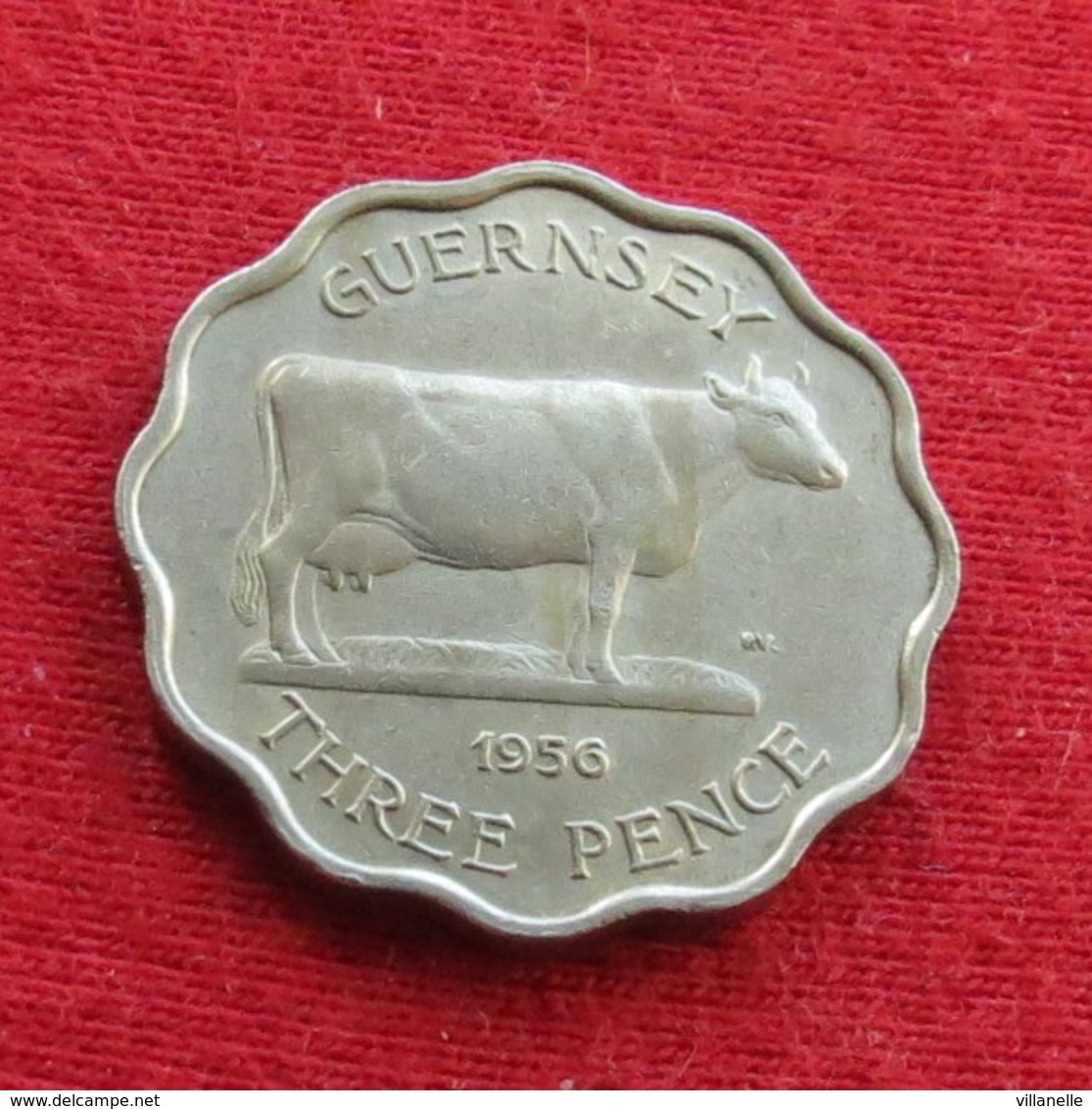 Guernsey 3 Pence 1956 KM# 17 Guernesey - Guernesey