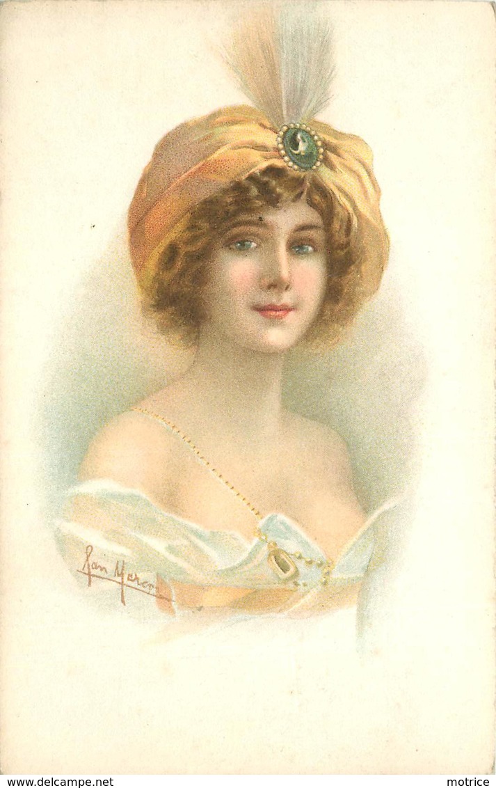 MODE ANNÉES 20 - Carte Illustrée, Portrait De Femme. - Mode