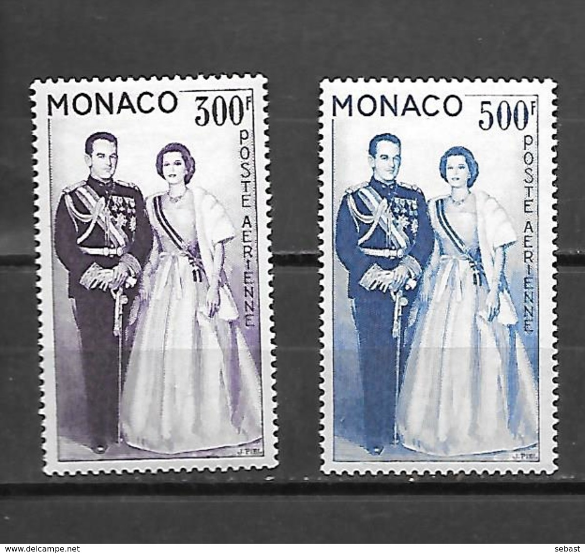 TIMBRES NEUFS DE MONACO DE 1959 N° YVERT PA 71/72 - Neufs