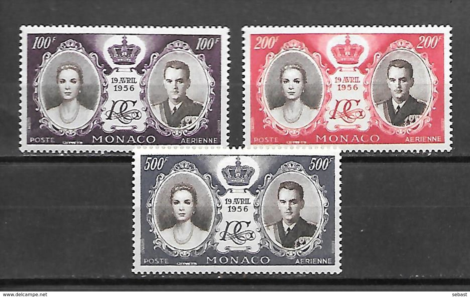 TIMBRES NEUFS DE MONACO DE 1956 N° YVERT PA 63/65 - Neufs