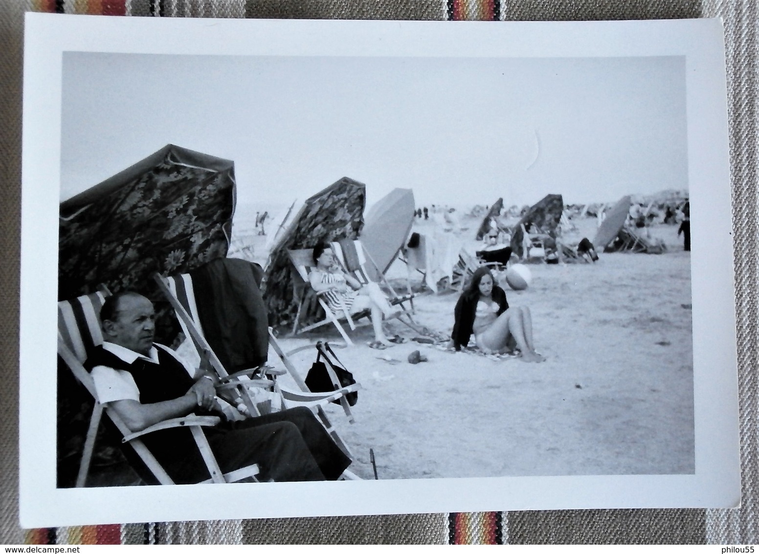 Lot De 4 Photos Plages Maillot De Bain Baigneurs, Baigneuses - Personnes Anonymes