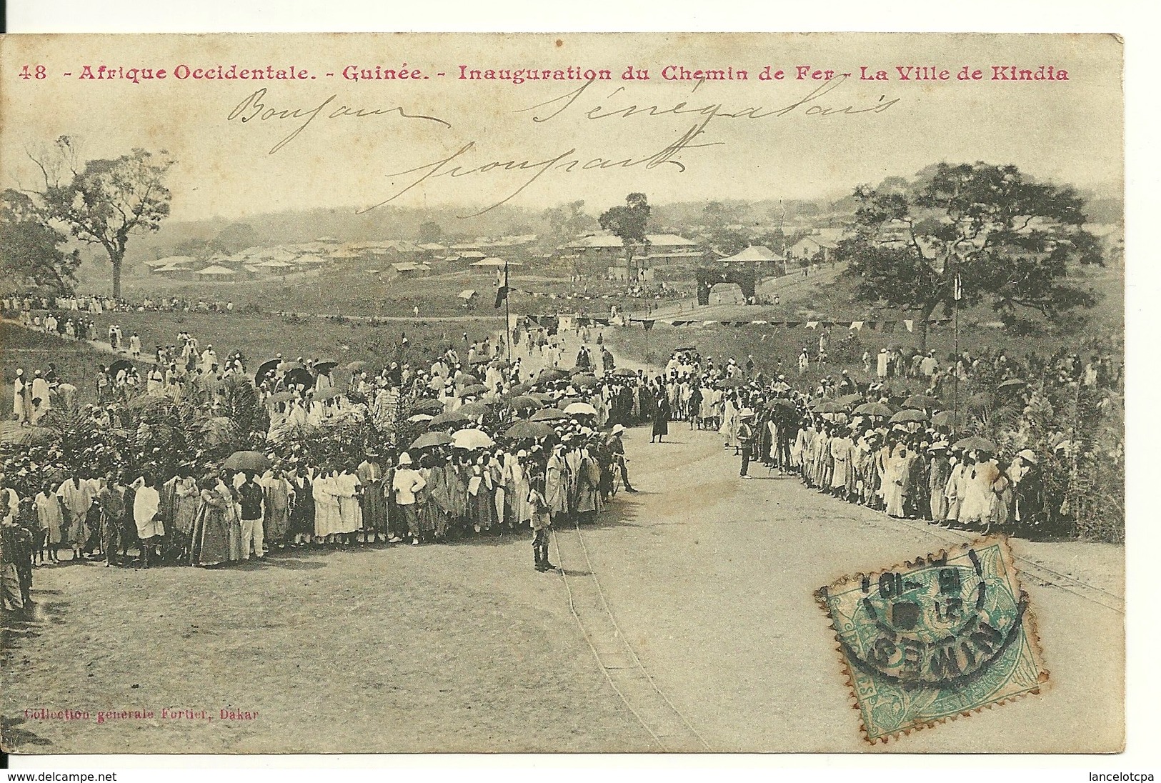 AOF - GUINEE - KINDIA / INAUGURATION DU CHEMIN DE FER - Guinée