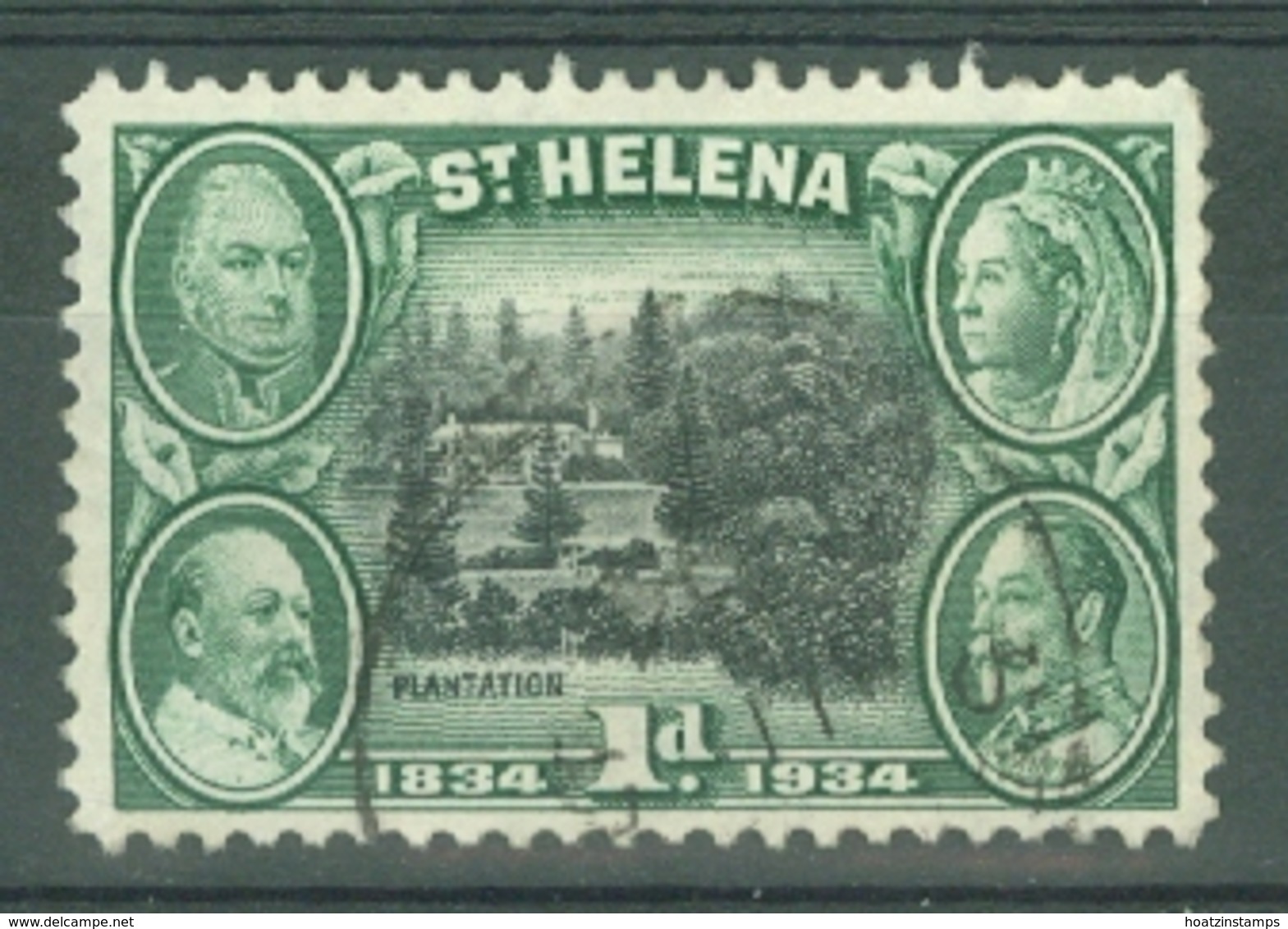 St Helena: 1934   Centenary Of British Colonisation     SG115    1d     Used - Saint Helena Island