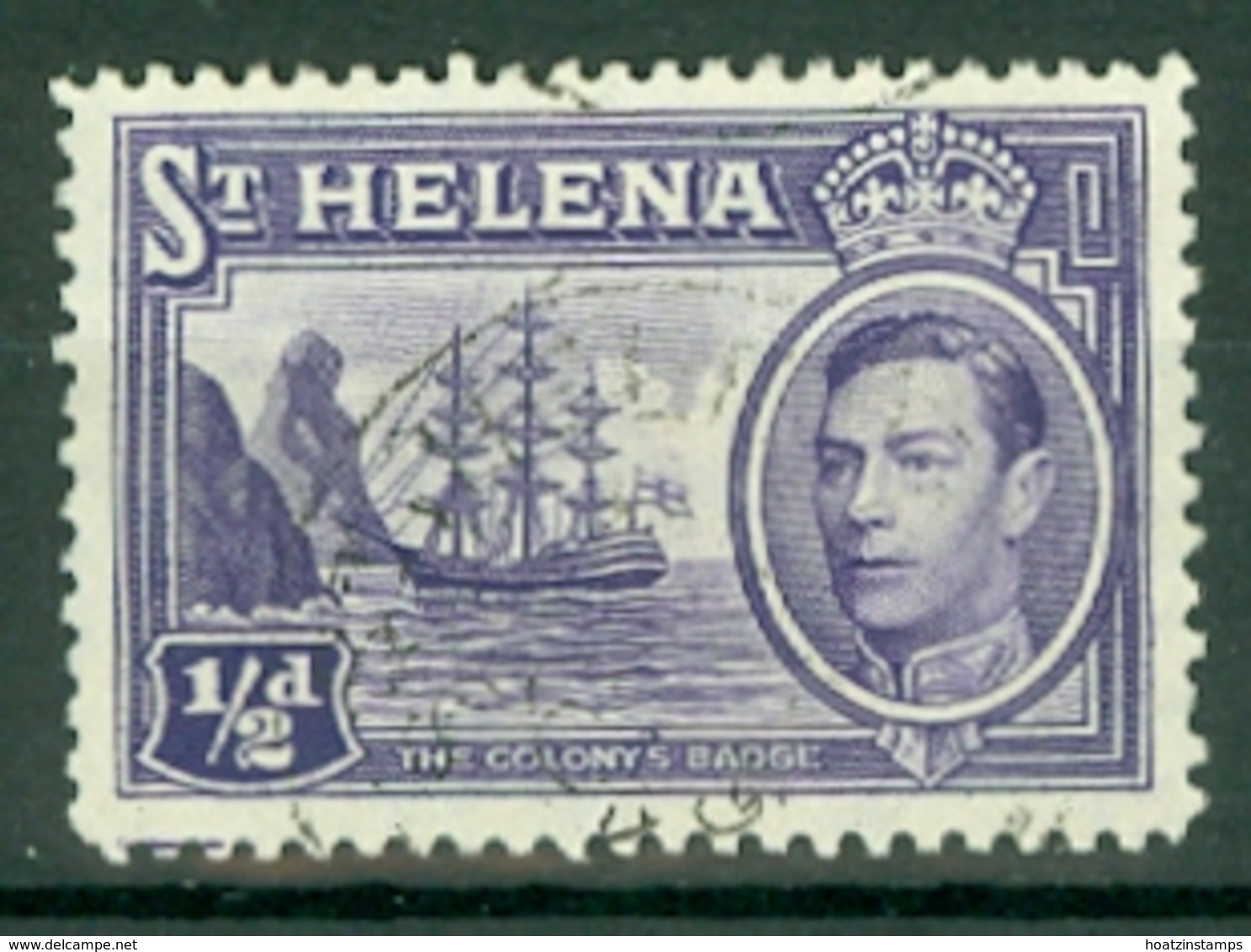 St Helena: 1938/44   KGVI     SG131    ½d       Used - Saint Helena Island