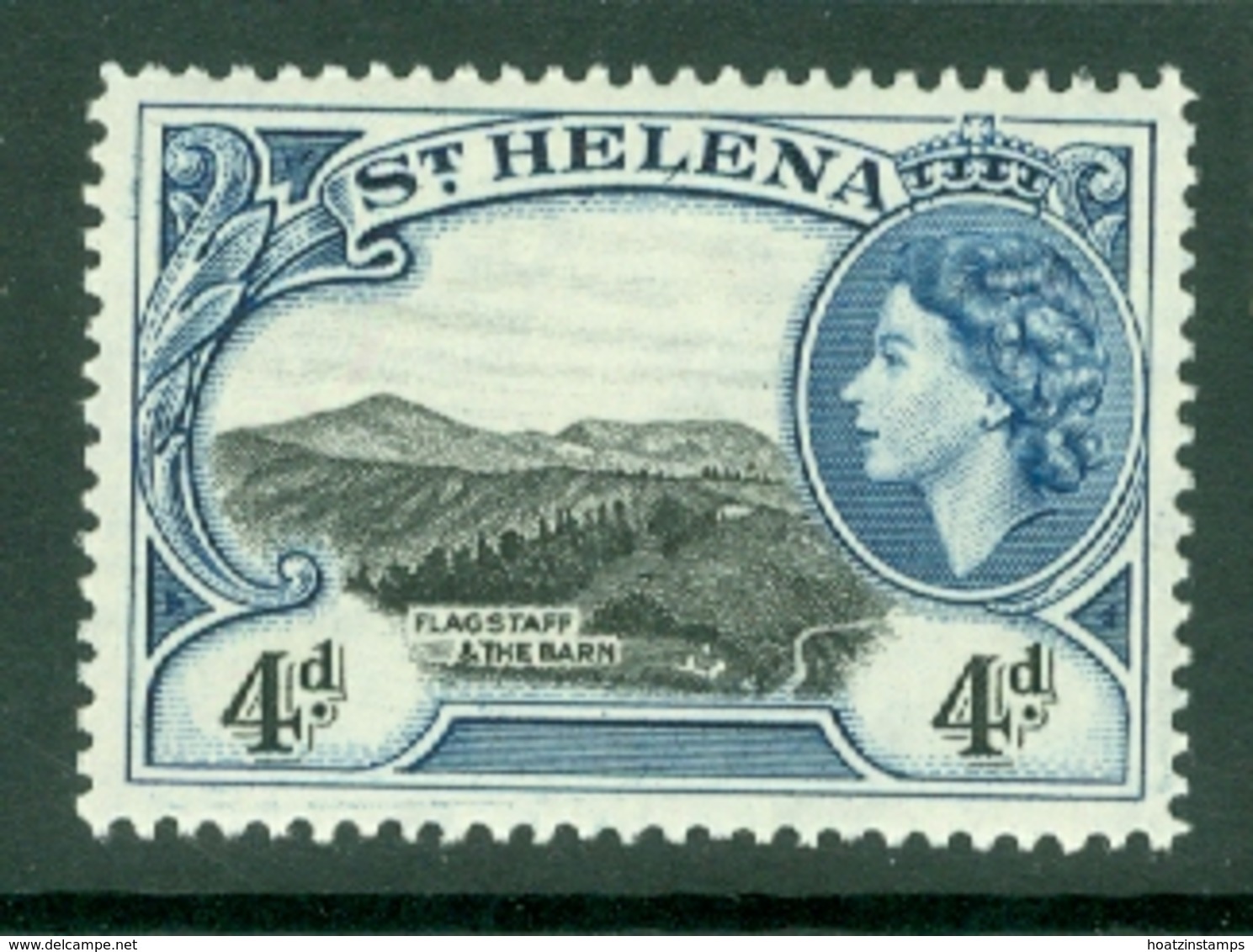 St Helena: 1953/59   QE II - Pictorial     SG159    4d       MNH - Saint Helena Island