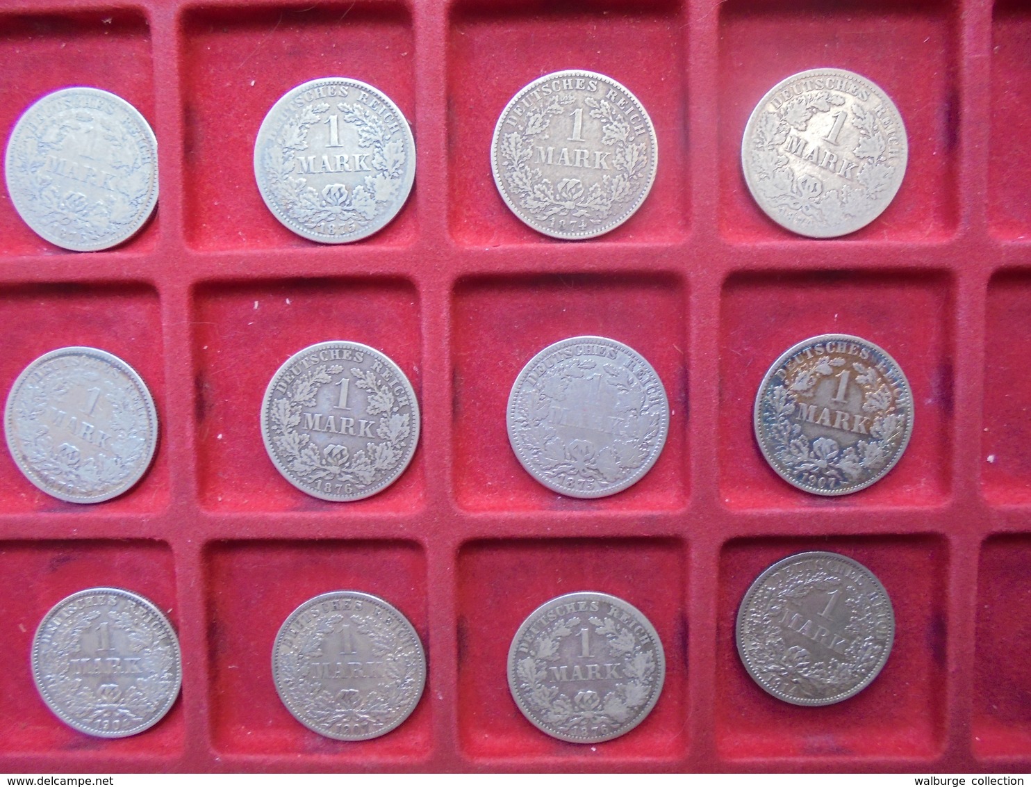 DEUTSCHES REICH 29 MONNAIES ARGENT 1 MARK 1873-1915 - Lots & Kiloware - Coins