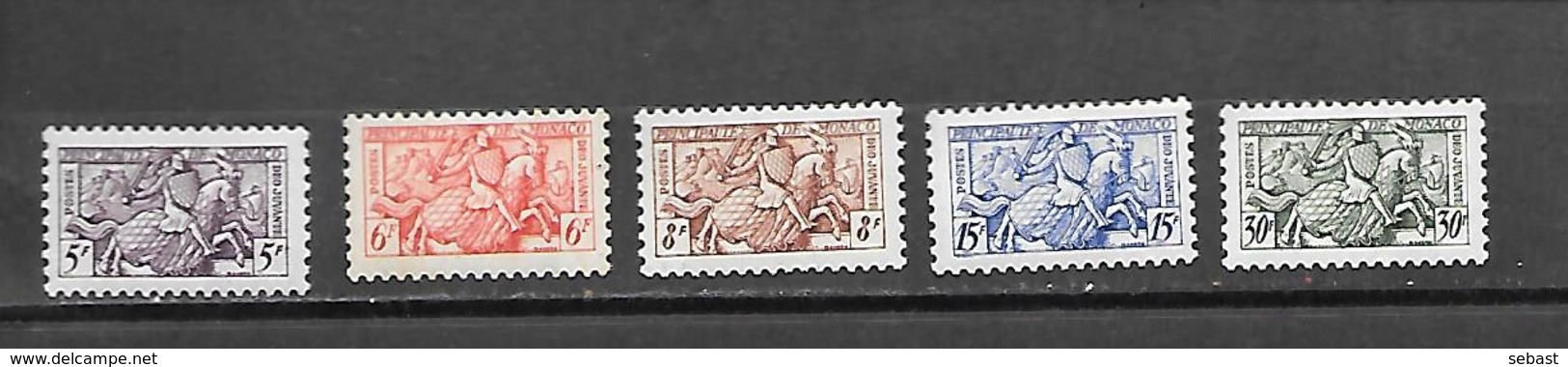 TIMBRE NEUF DE MONACO DE 1955 N° YVERT 415/19 - Neufs