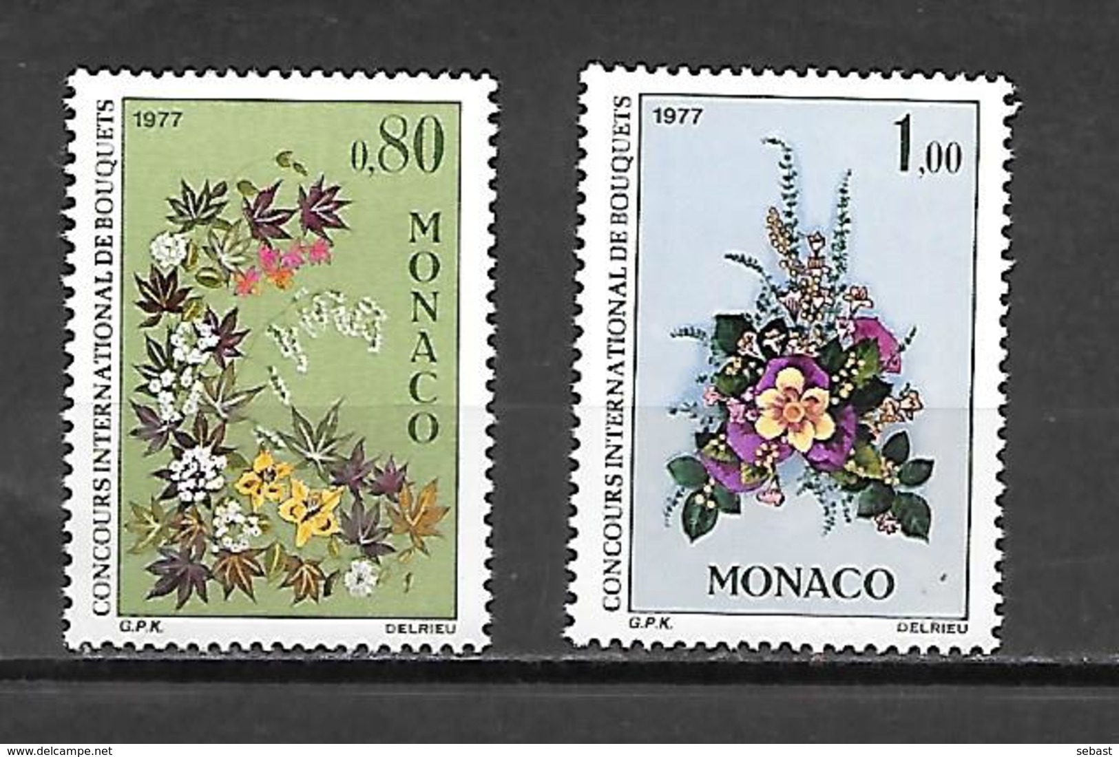 TIMBRE NEUF DE MONACO DE 1976 N° YVERT 1076/77 - Neufs