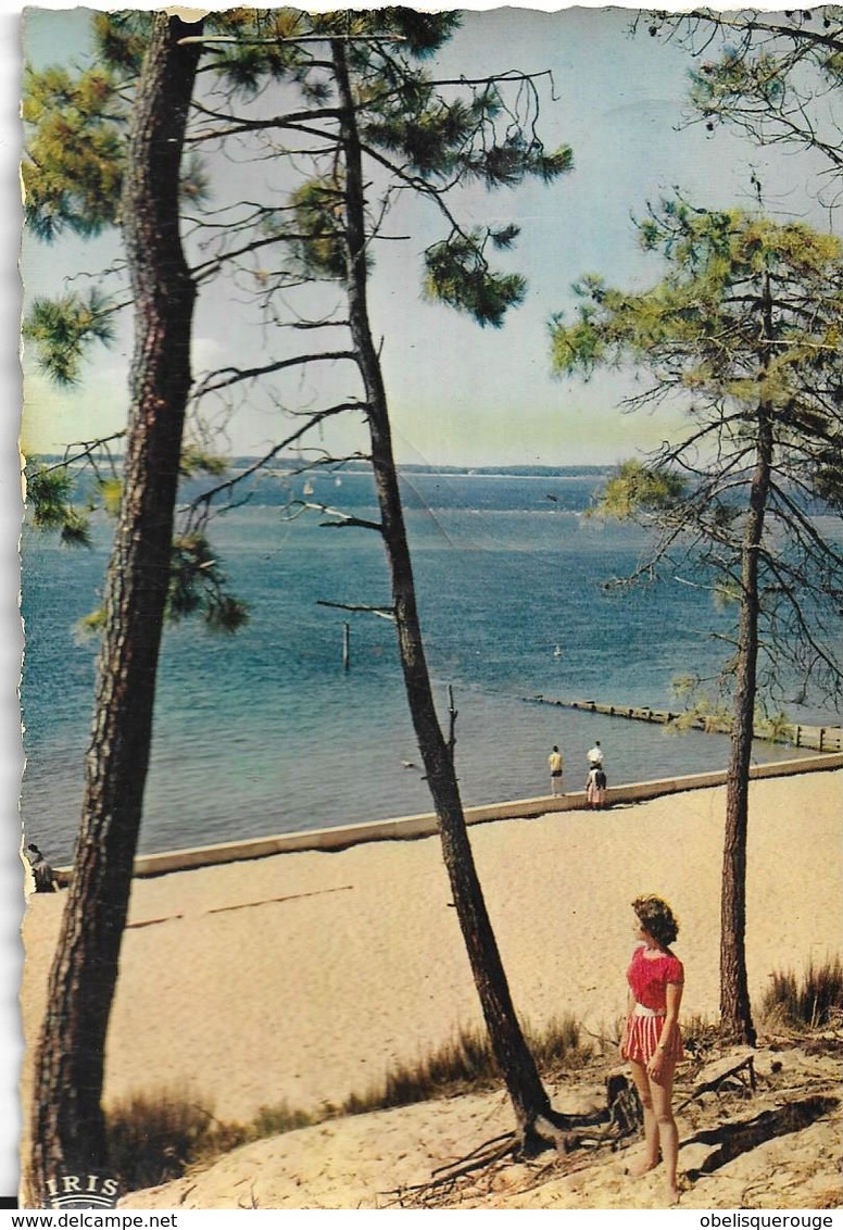 33] Gironde > Arcachon Le Bassin La Plage Animation  1961 - Arcachon