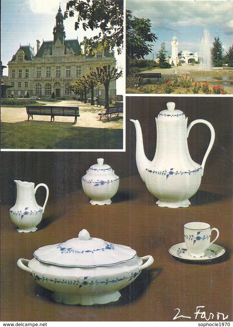 HAUTE VIENNE - 87 - LIMOGES -CPSM GF Couleur - Multivues Dont Porcelaine - Limoges